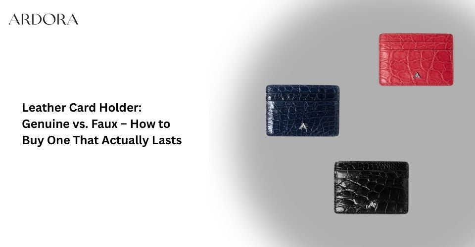 Leather Card Holder: Genuine vs. Faux – How to Buy One That Actually Lasts